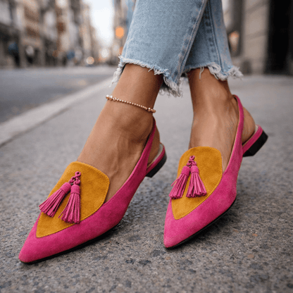 Claire | Sandalias con Tiras y Borlas