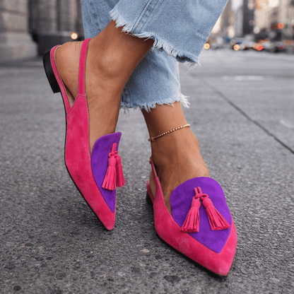 Claire | Sandalias con Tiras y Borlas