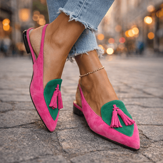 Claire | Sandalias con Tiras y Borlas