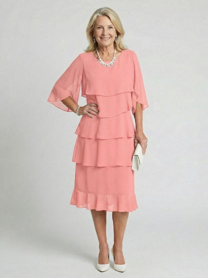 Brent | Vestido midi en capas